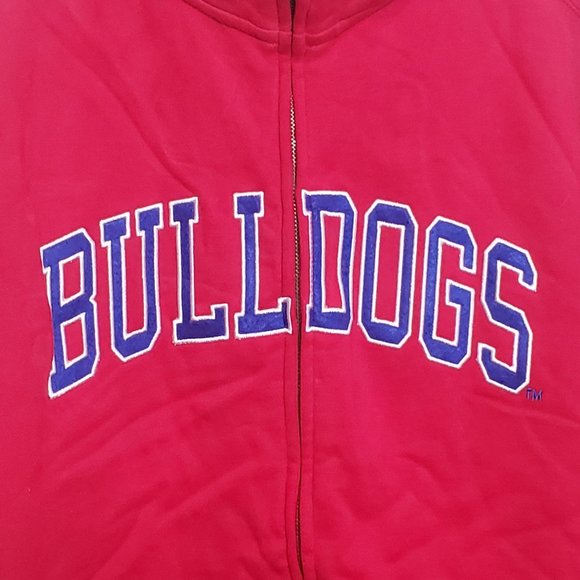 Fresno State Bulldogs Zip Up Sweatshirt Campus Drive Adult Large Red - Picture 2 of 7